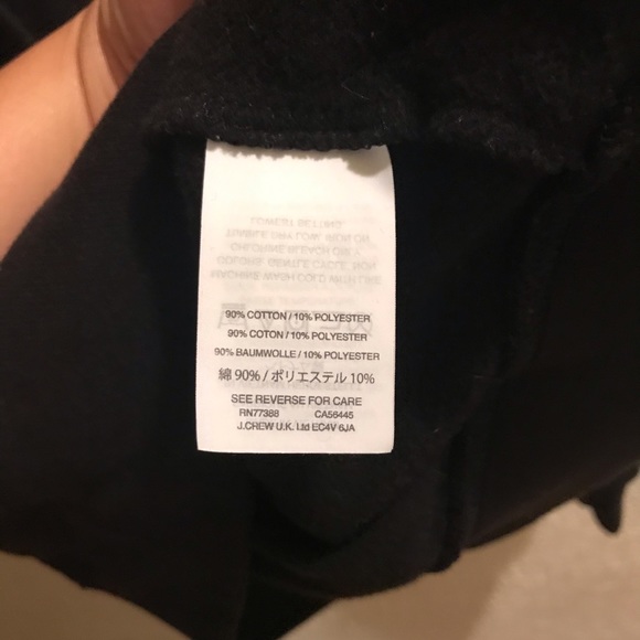 Jcrew wrapped sweatshirt black, small - Picture 4 of 5